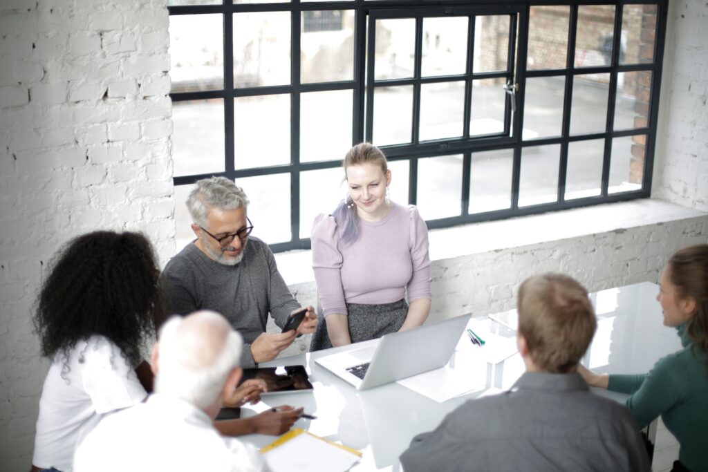 Colleagues in a meeting